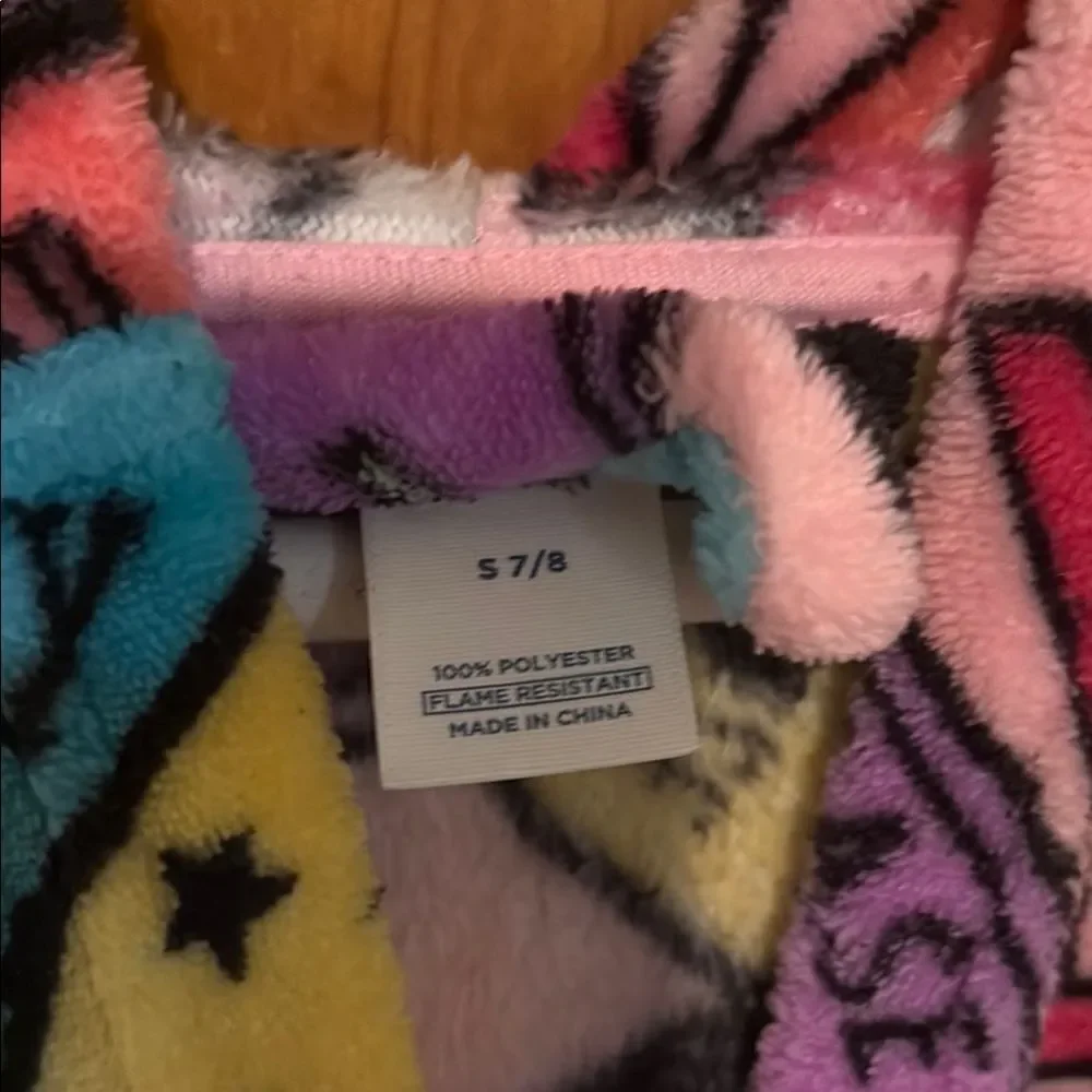 Colorful Graphic Print Robe
